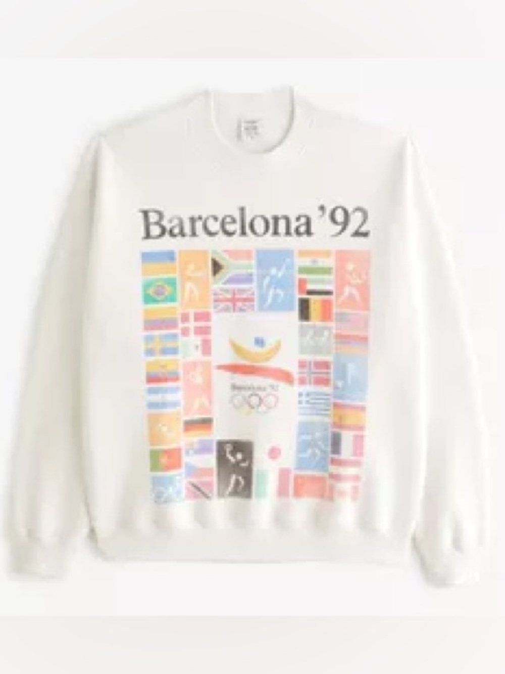 Abercrombie & Fitch Olympics Barcelona Graphic Crewneck Sweatshirt